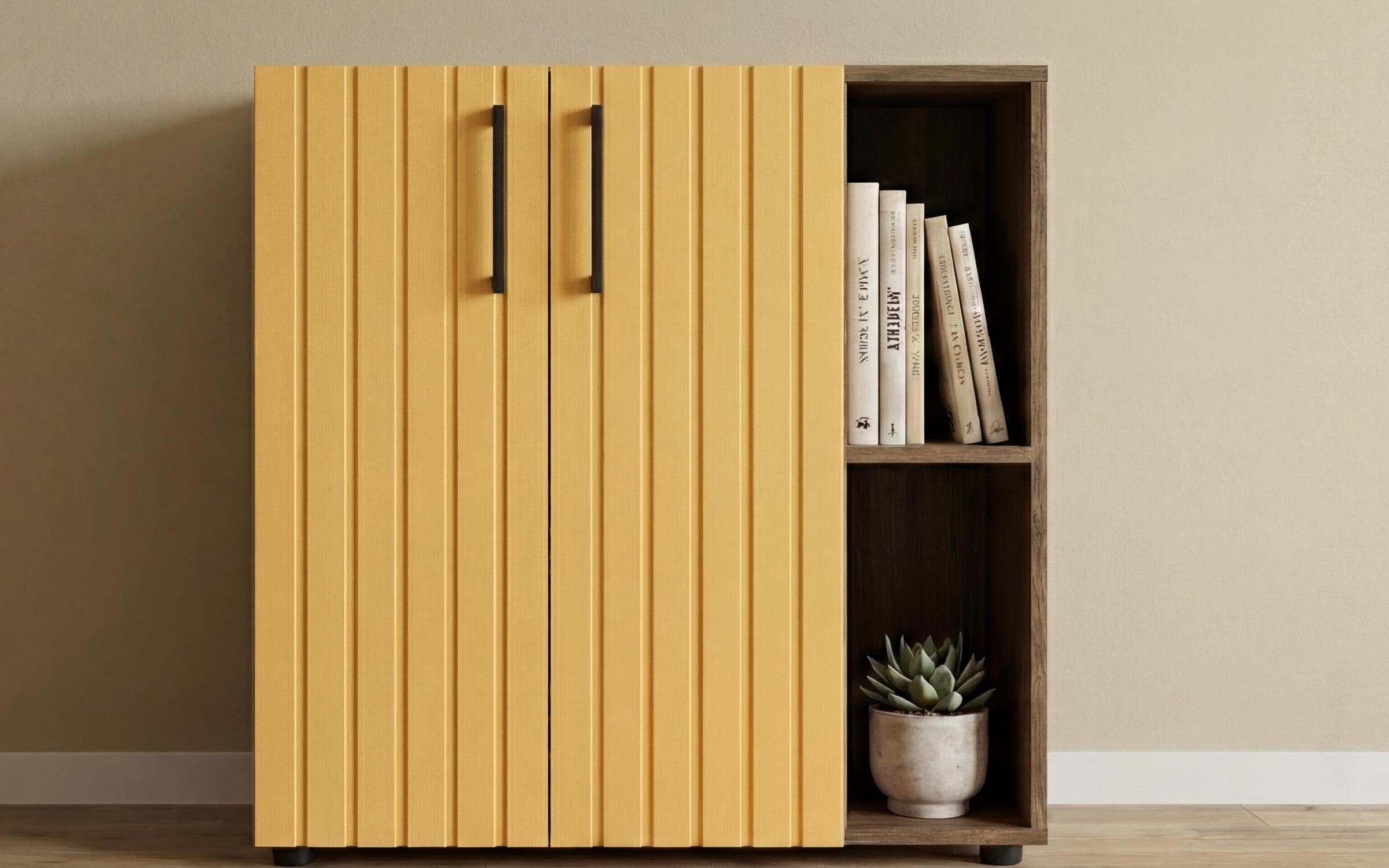 Dresser Nikon, dark Scandinavian oak + yellow satin  3